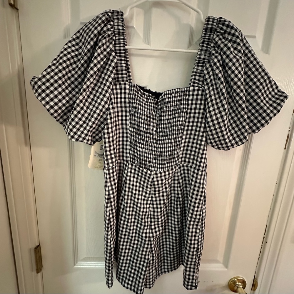 Altard state checkered romper - Picture 2 of 4